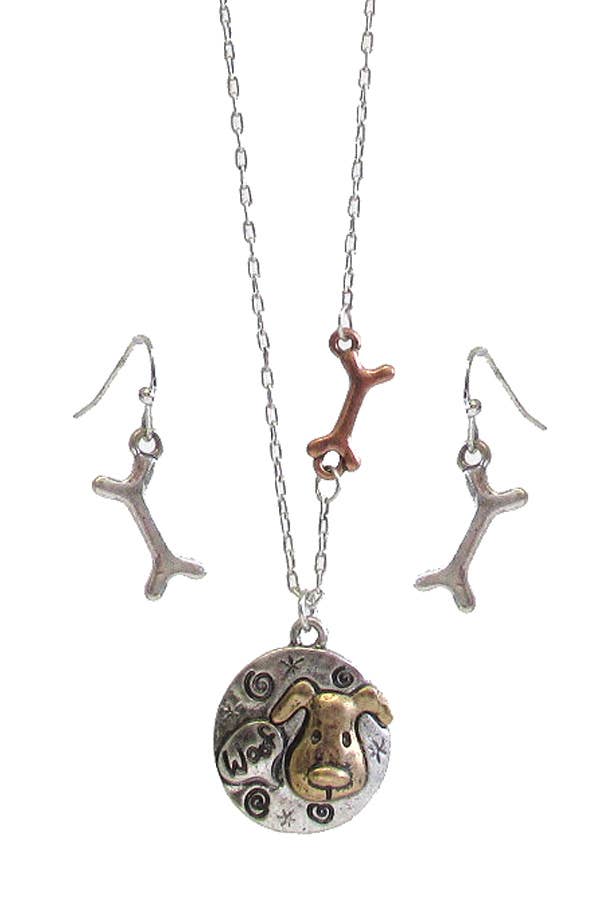 PET LOVERS THEME NECKLACE SET