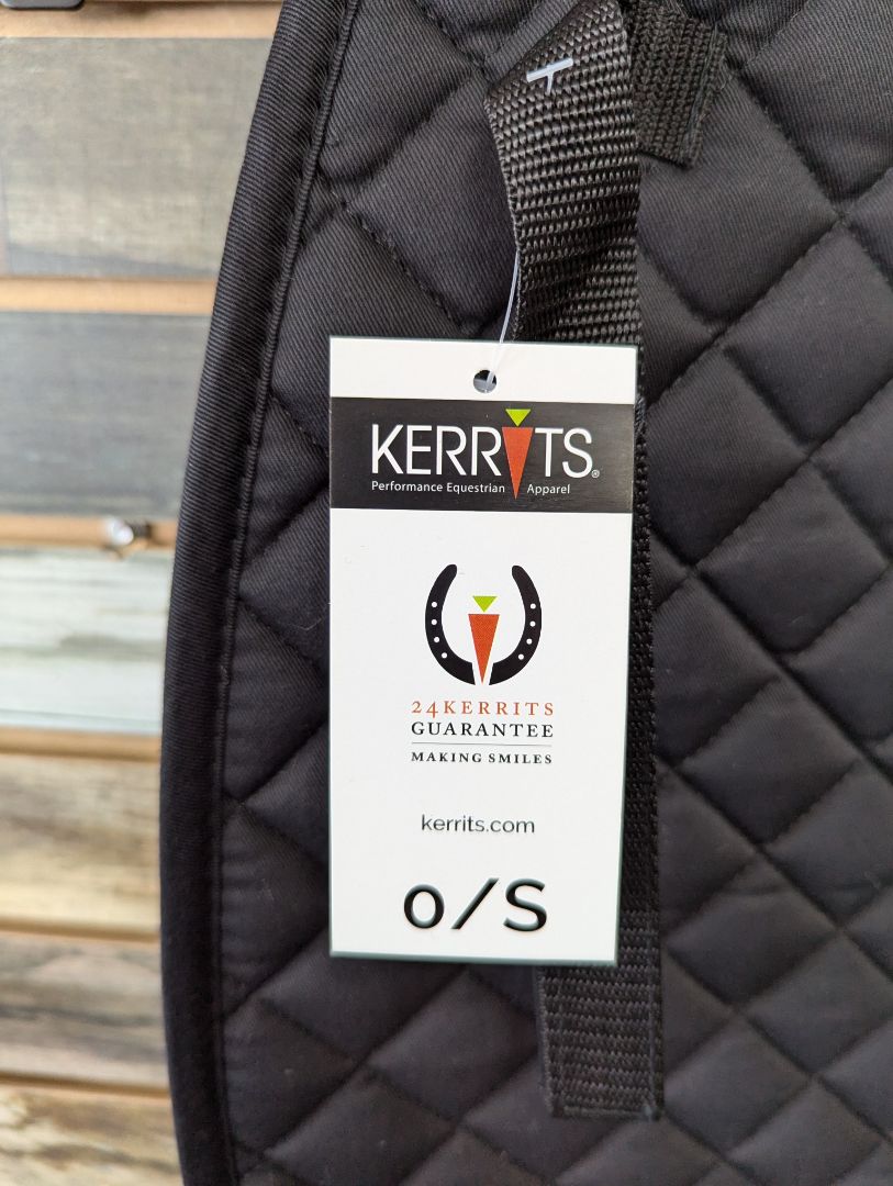USED Kerrits English Saddle Pad Horse Black