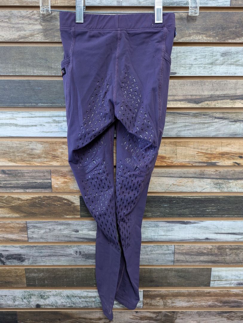USED Kerrits Purple Youth Breeches Large Purple