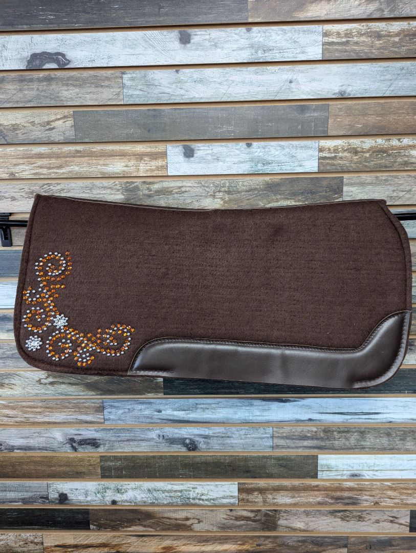 Tough1 Western Saddle Pad Brown