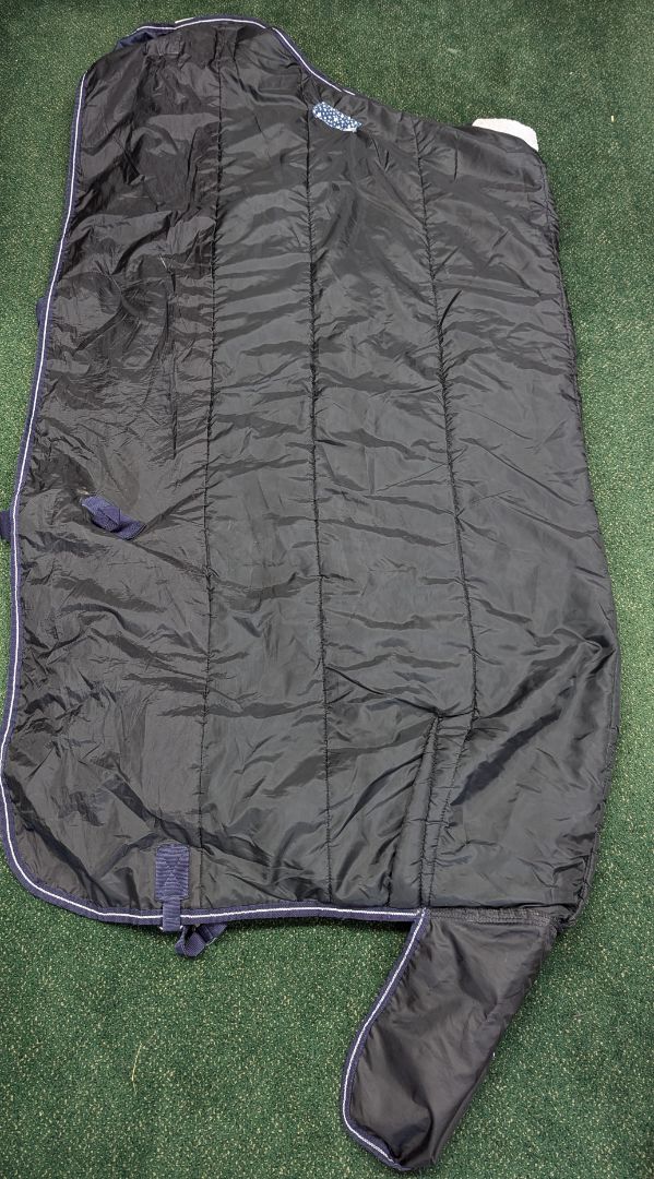 USED Saxon Blankets 78” Navy
