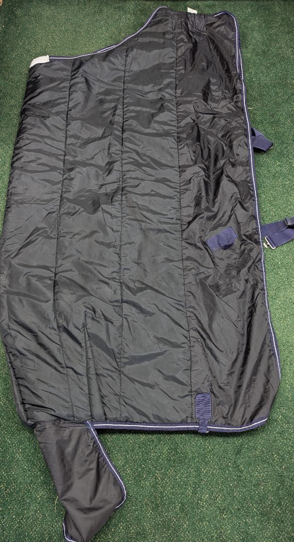 USED Saxon Blankets 78” Navy