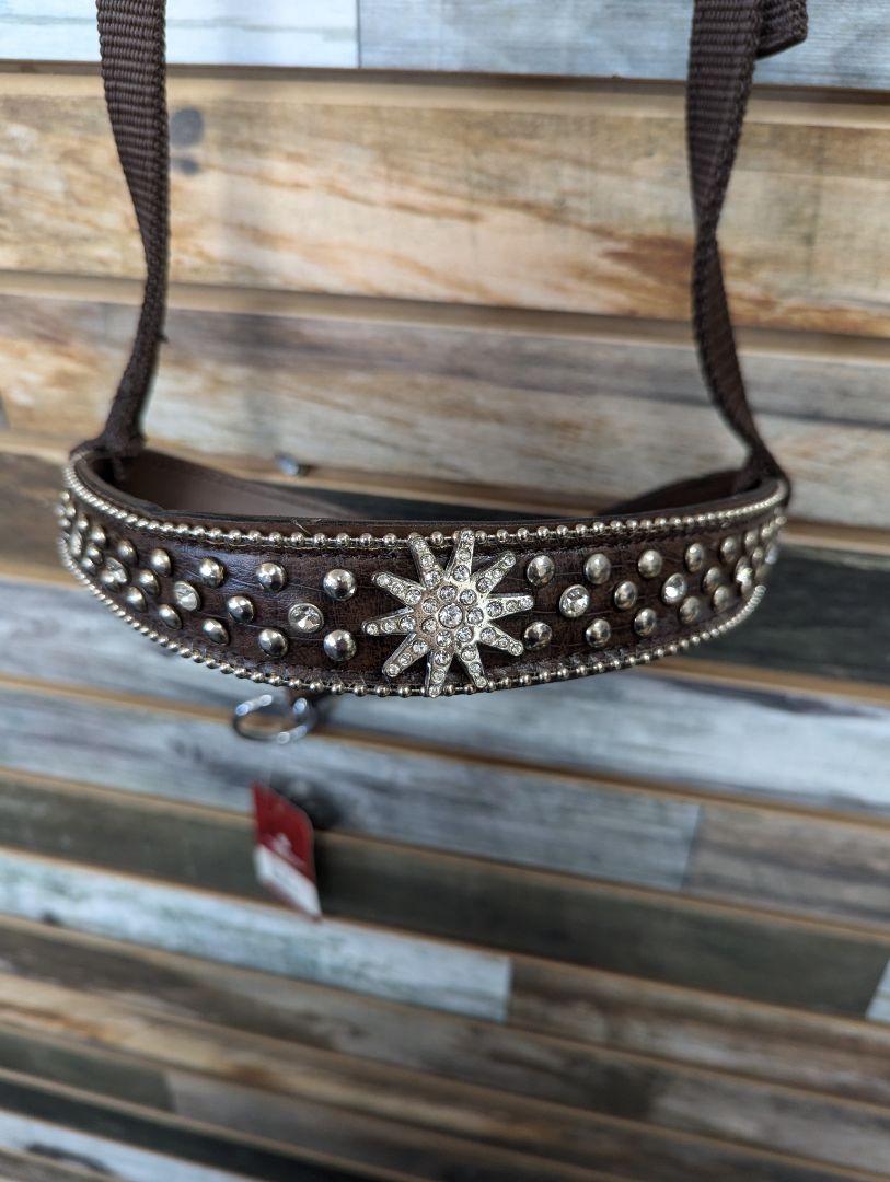 Tough1 Western Tie Down with Jewels Dark Oil