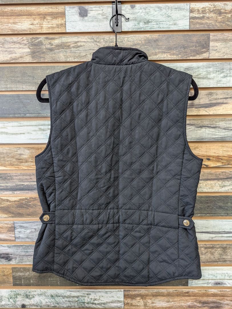 USED Riding Sport Zip Up Vest Medium Black