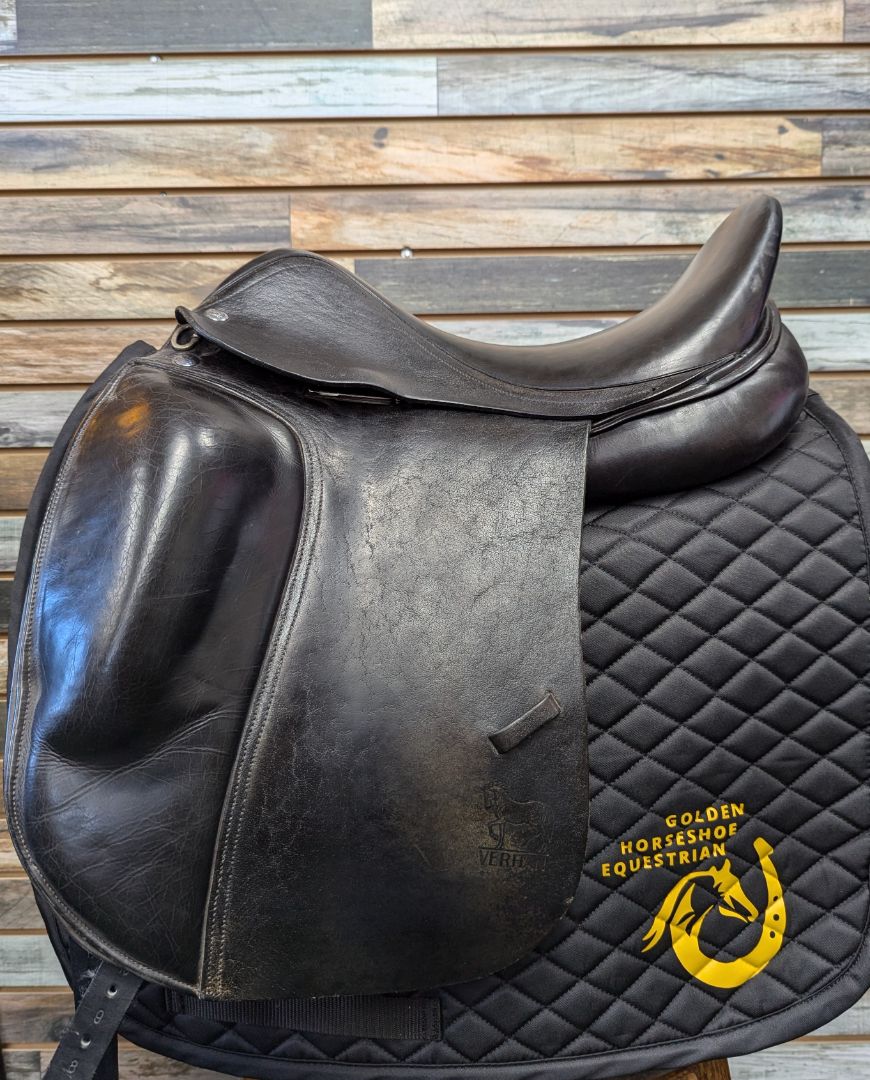USED Verhan Dressage Saddle 17” Black