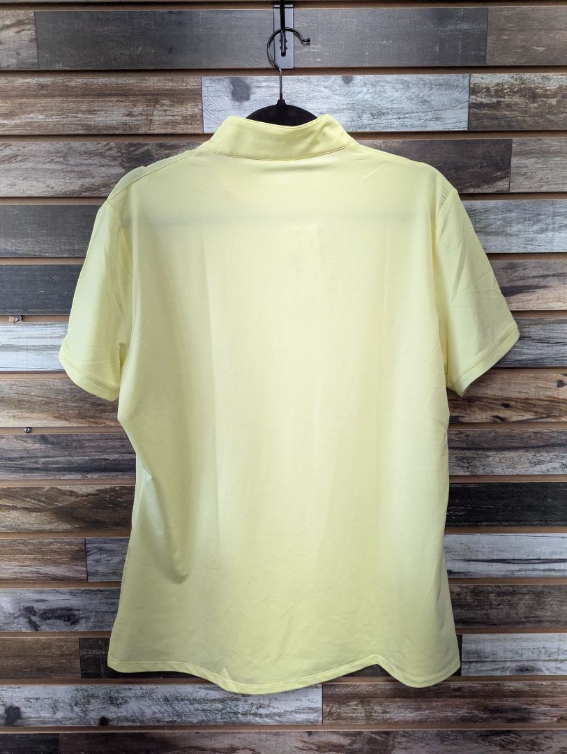 USED RJ Classics Ladies English Riding Top Short Sleeve XXL Yellow