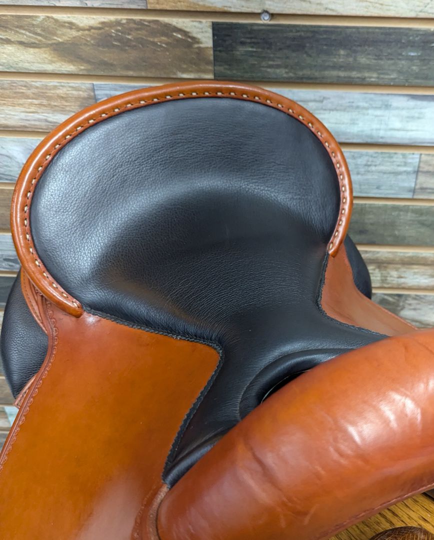 USED DP Saddlery 1214 Quantum Short & Light Saddle 15" Medium Oil