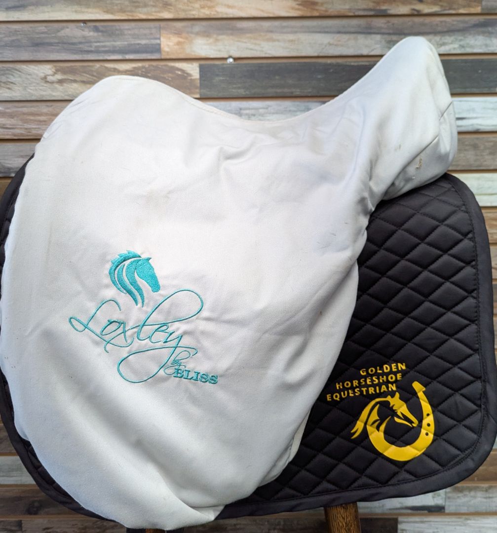 USED Loxley Dressage Saddle w/ Cover 18" Black
