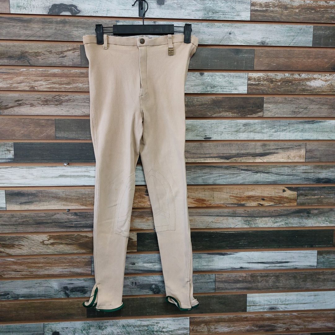 USED Devon-Aire Ladies English Breeches 30R Tan