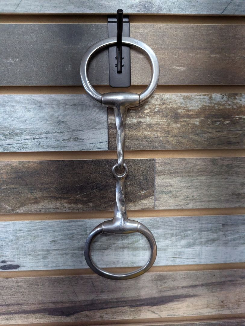 USED 5 1/4" Twisted Stainless Steel Eggbutt Snaffle