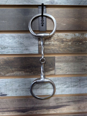 USED  5 1/4" Twisted Stainless Steel Eggbutt Snaffle