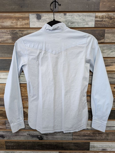 USED Ariat Ladies English Show Apparel 10 Light Blue