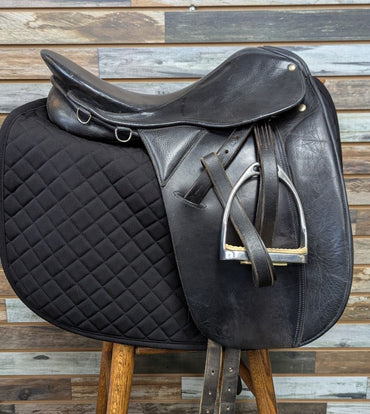 USED Charles De Kunffy Dressage Saddle 17" Black
