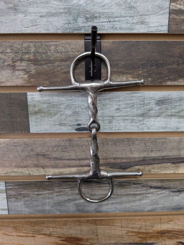 USED  Full Cheek Slow Twist Snaffle 5” Silver