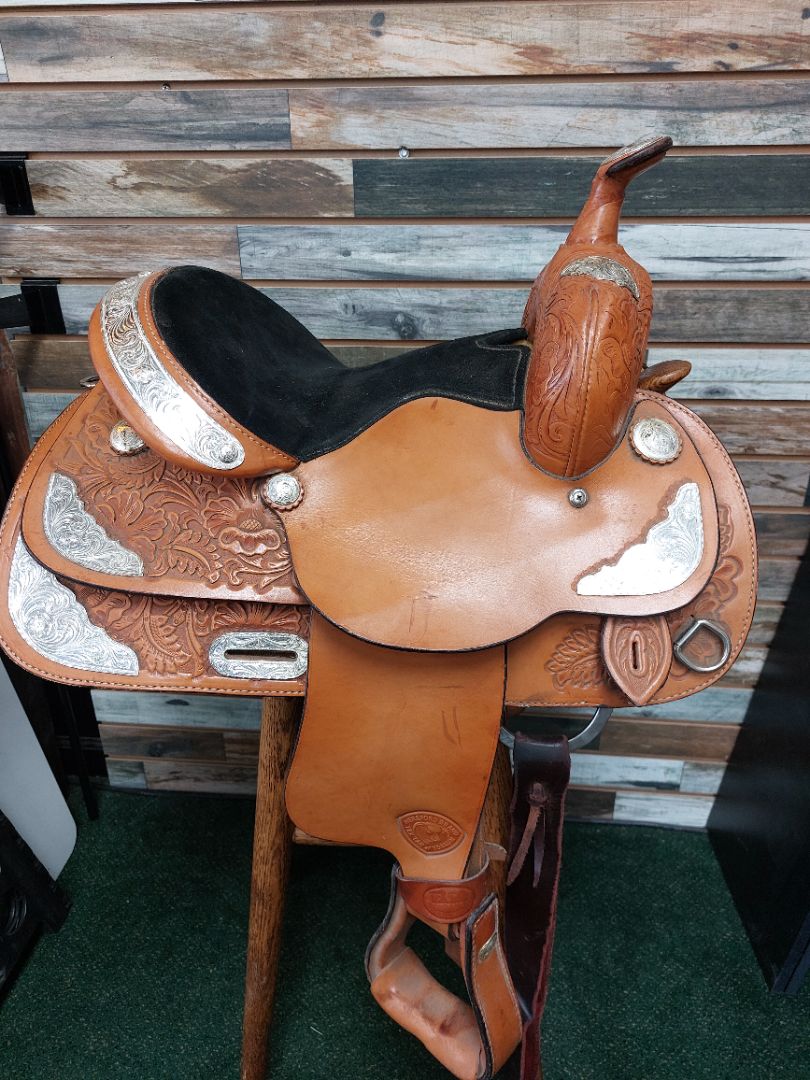 USED Hereford Tex Tan Western Show Saddle 13" Light Oil