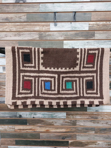 USED  Western Saddle Blanket  Brown/Beige