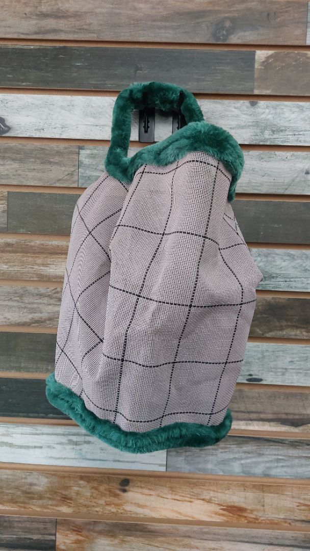 USED Farnam Fly Mask Horse Grey/Green