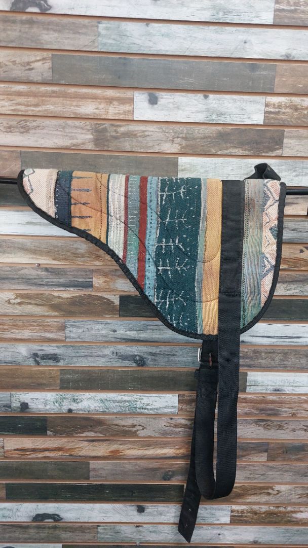USED Toklat Bareback Pad Horse Blue/Tan/Red Navajo