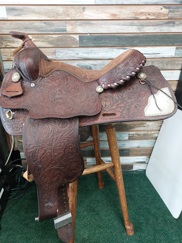USED  Hereford Ranch/Pleasure Western Saddle 15.5" Brown