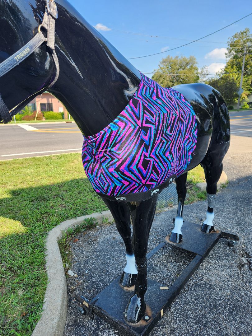 USED Jammies by Tolkat Lycra Shoulder Guard Large Black/Blue/Pink/Purple/Teal