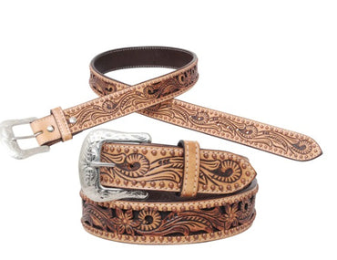 Circle Y Texas Flower Classic Adult Belt