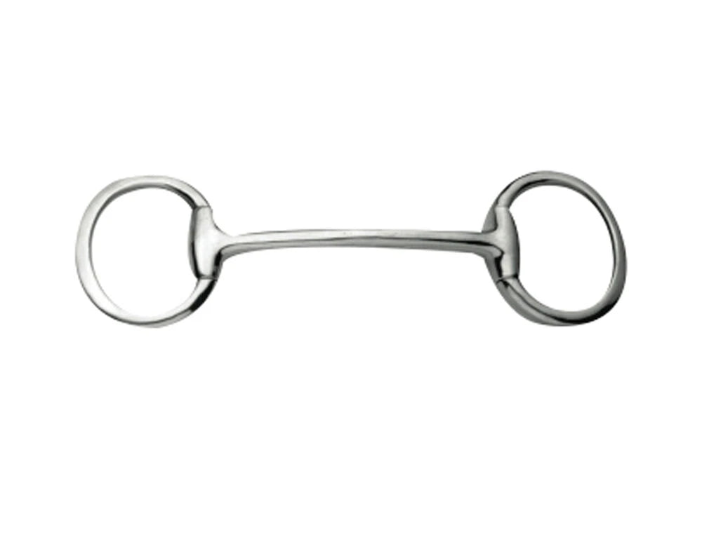 Korsteel Stainless Steel Mullen Mouth Eggbutt Snaffle Bit