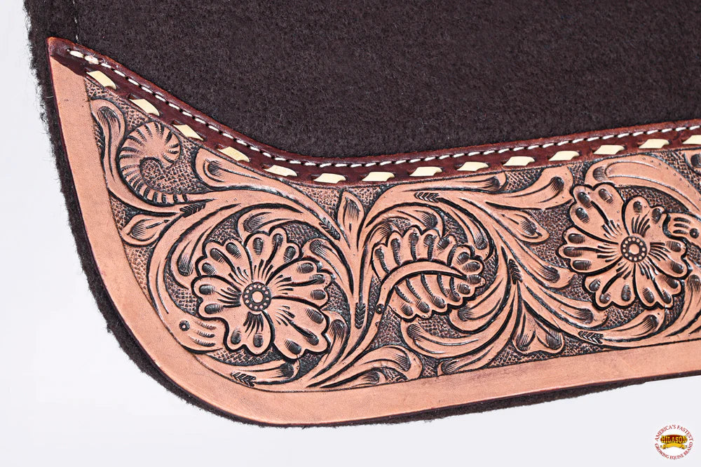 Brown Hilason Horse Saddle PAD Western Contoured Moisture Wicking