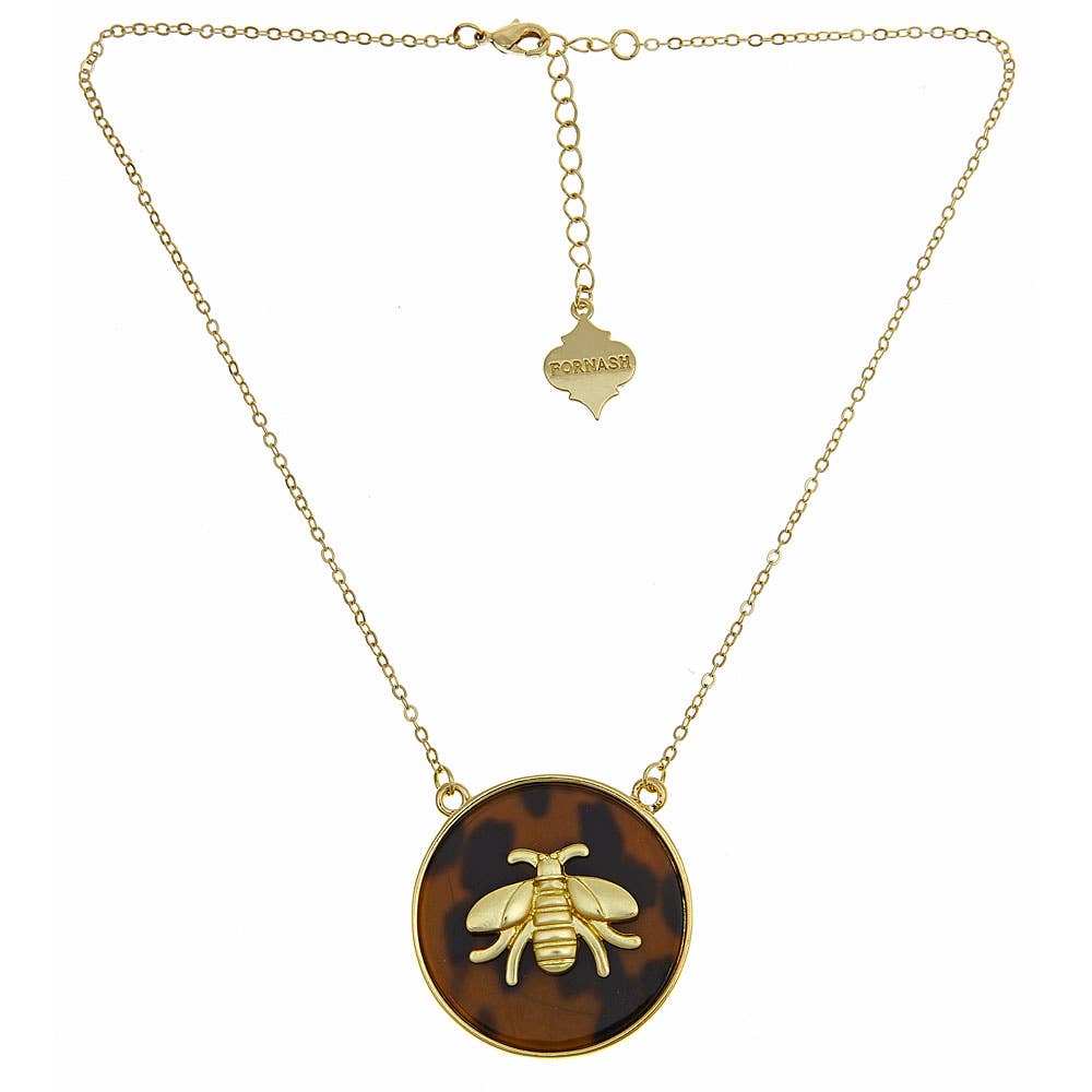 Short Tortoise Shell Icon Necklace