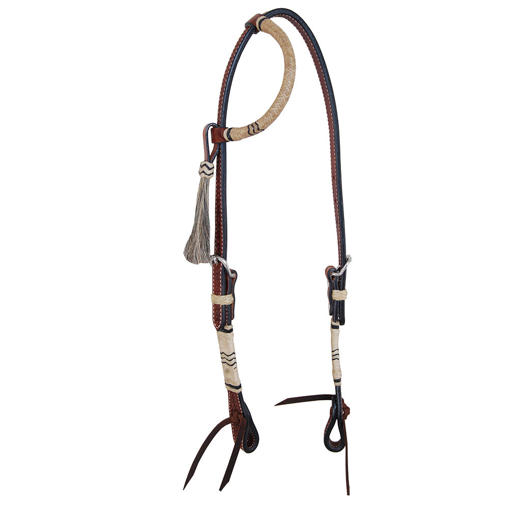 Oxbow Rawhide Braid / Basket Tooled Slip Ear
