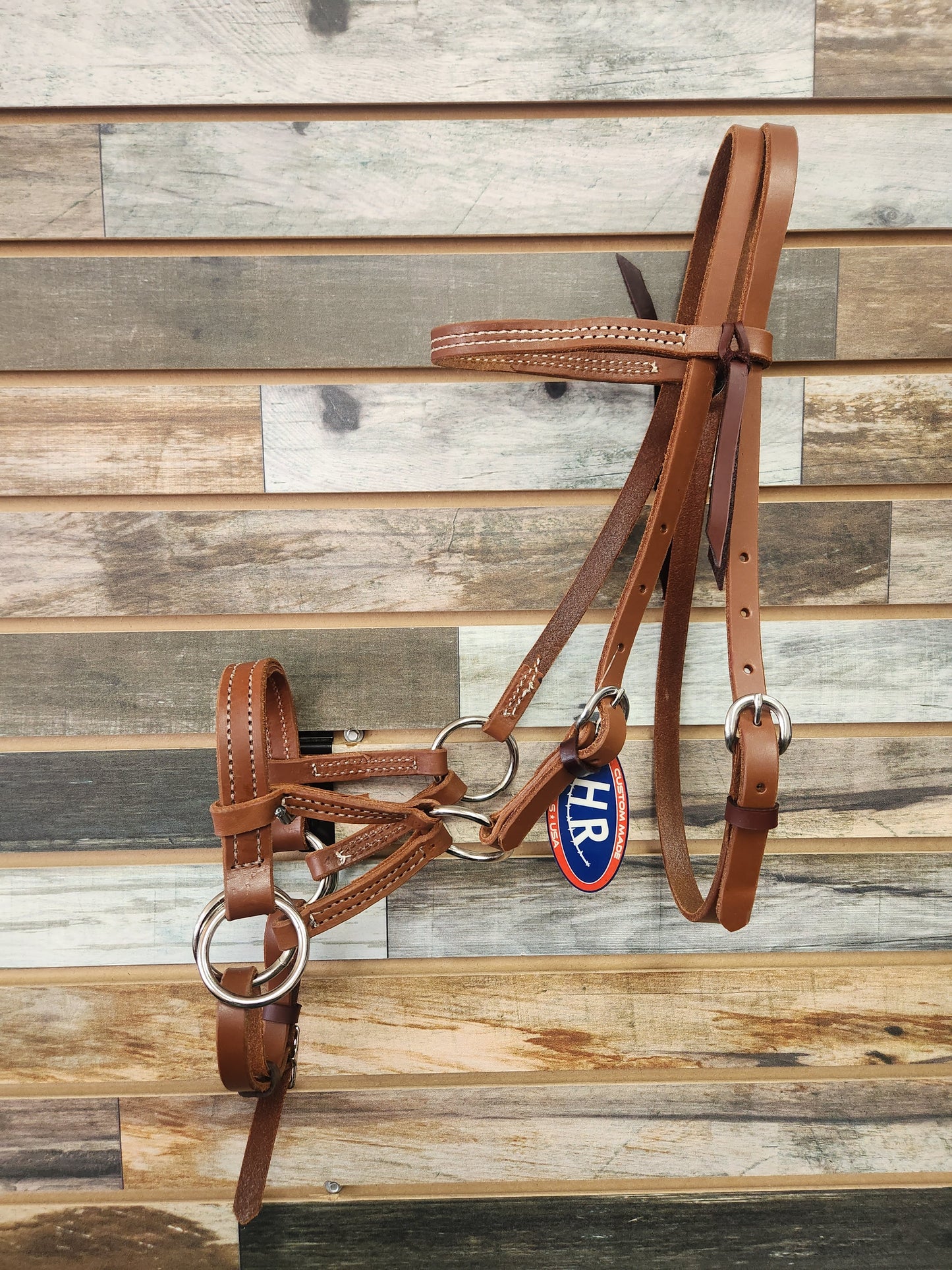 HR Leather Nose Bitless Side Pull