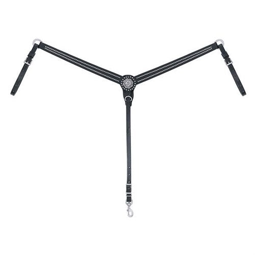 Weaver Back in Black Tapered Breast Collar
