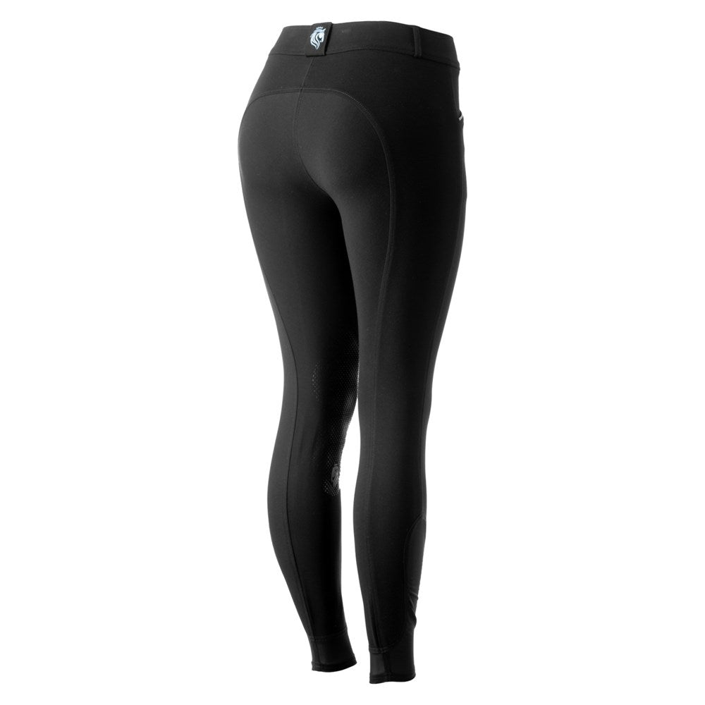 Equinavia Astrid Womens Silicone Full Seat Breeches - Black/Dusty Blue