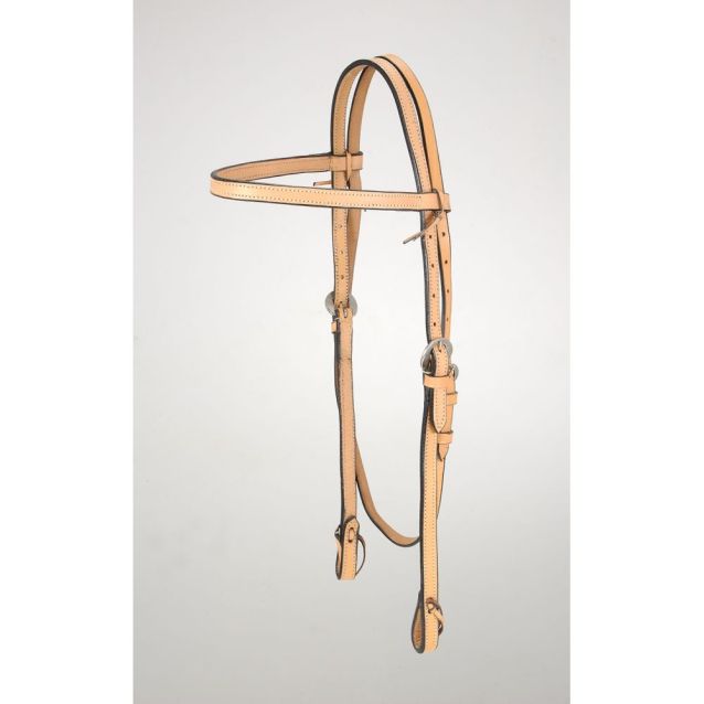 Tough1 King Series Cherokee Browband Headstall Horse Light Oil