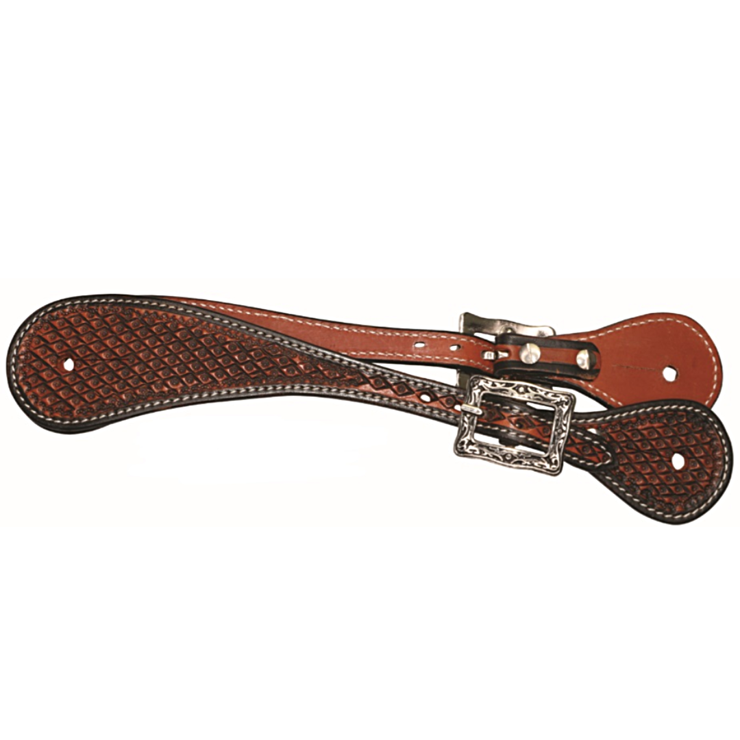 Western Leather Spur Straps - Boulder