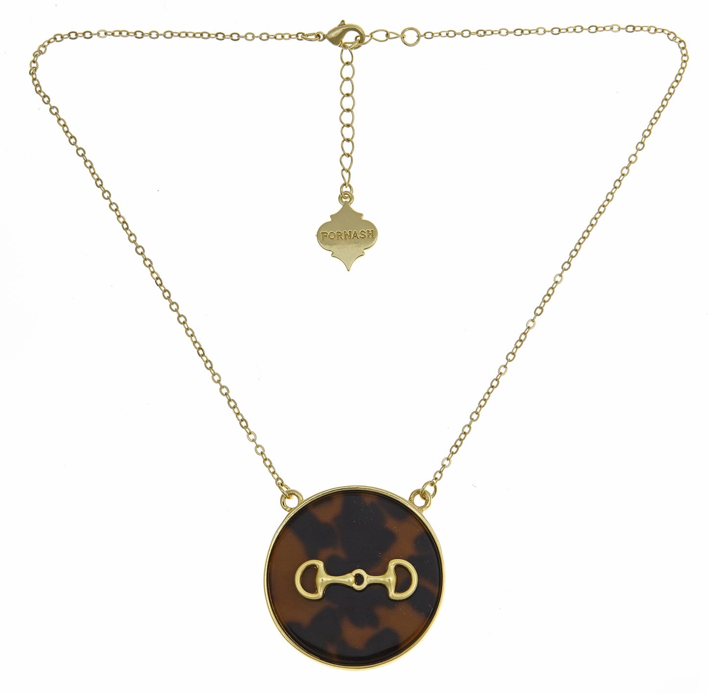 Short Tortoise Shell Icon Necklace