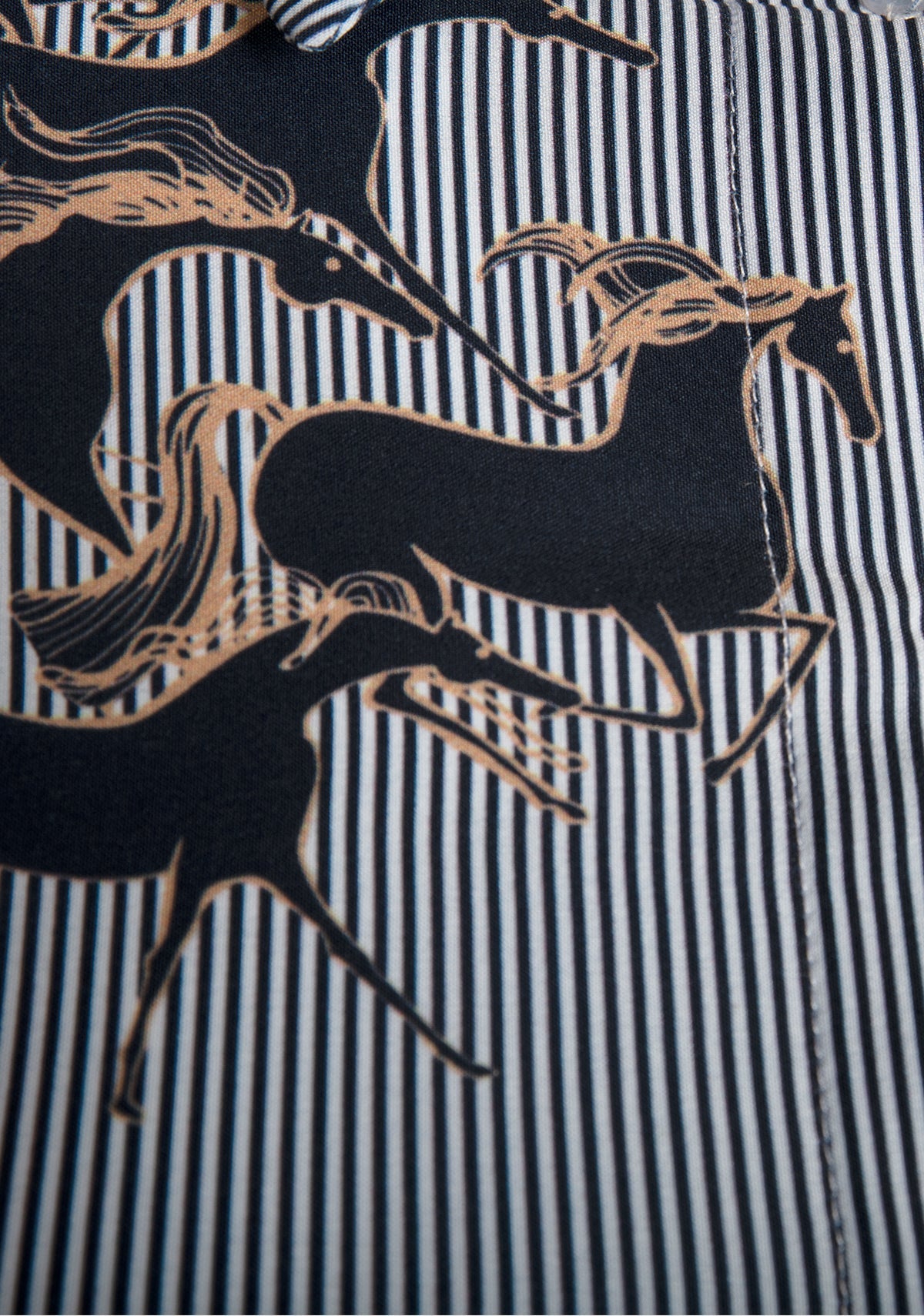 Running Horses Navy Ladies’ Sun Shirt