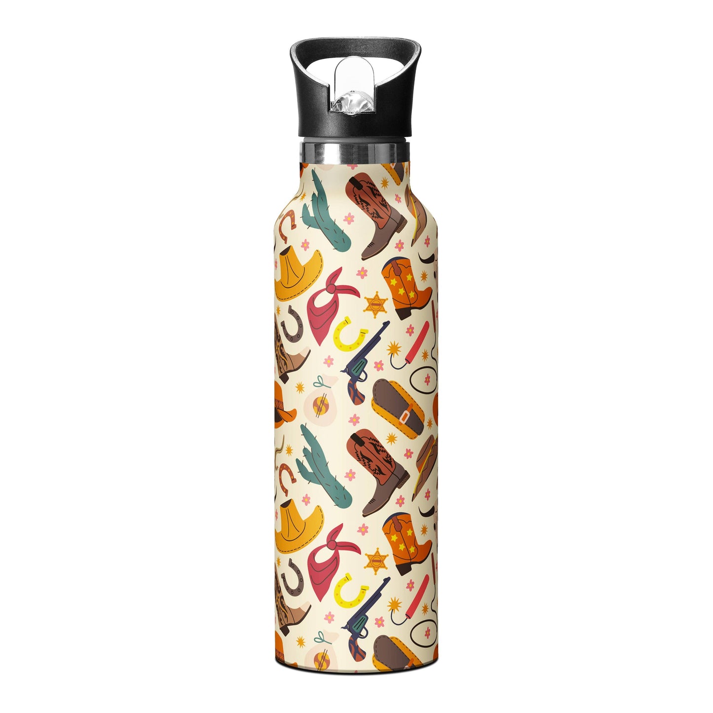 25OZ Tumbler Adopts The Design Of The Western Cowboy Style