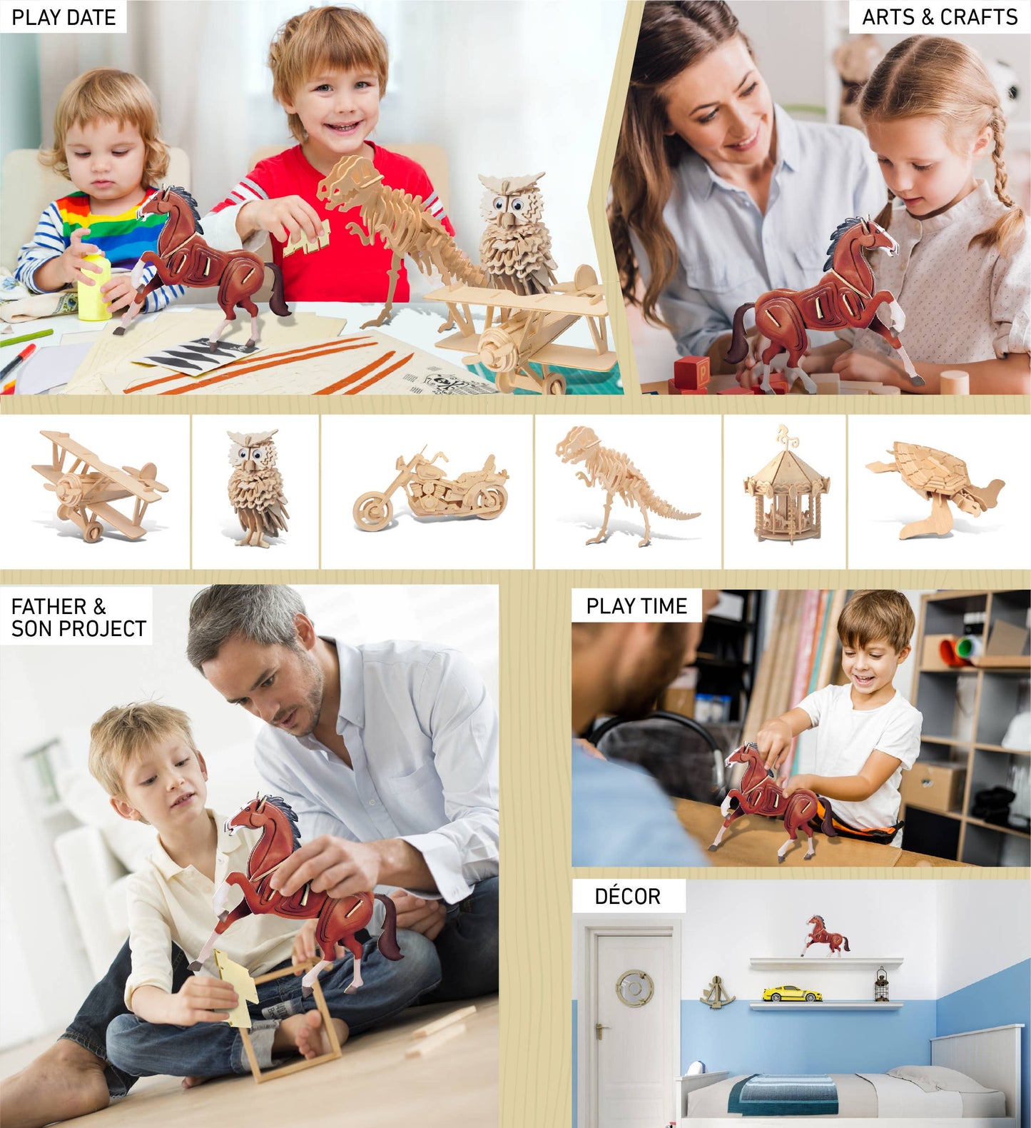 Illuminated 3D Puzzles - Horse