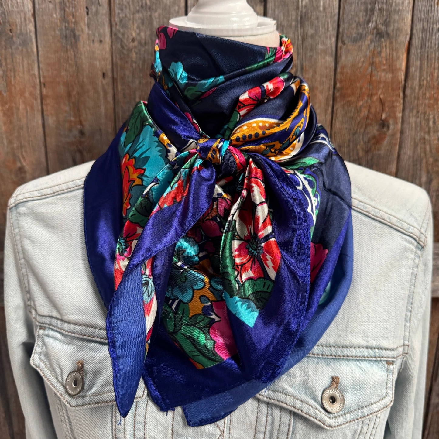35X35" Colorful Paisley Wild Rag / Scarf WR323
