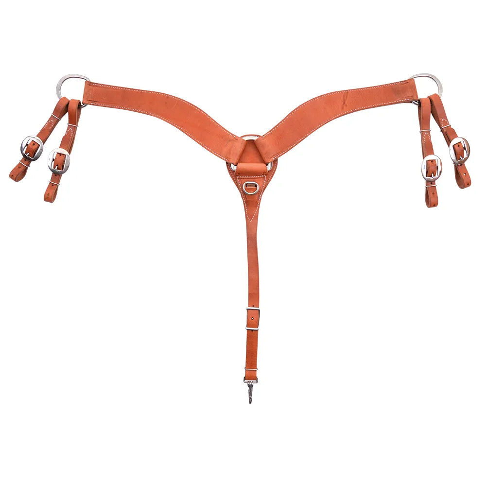 No Choke Smooth Hermann Oak Breastcollar