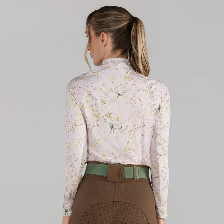 Dapplebay Dragonfly Meadow 1/4 Zip Riding Top - Long Sleeve