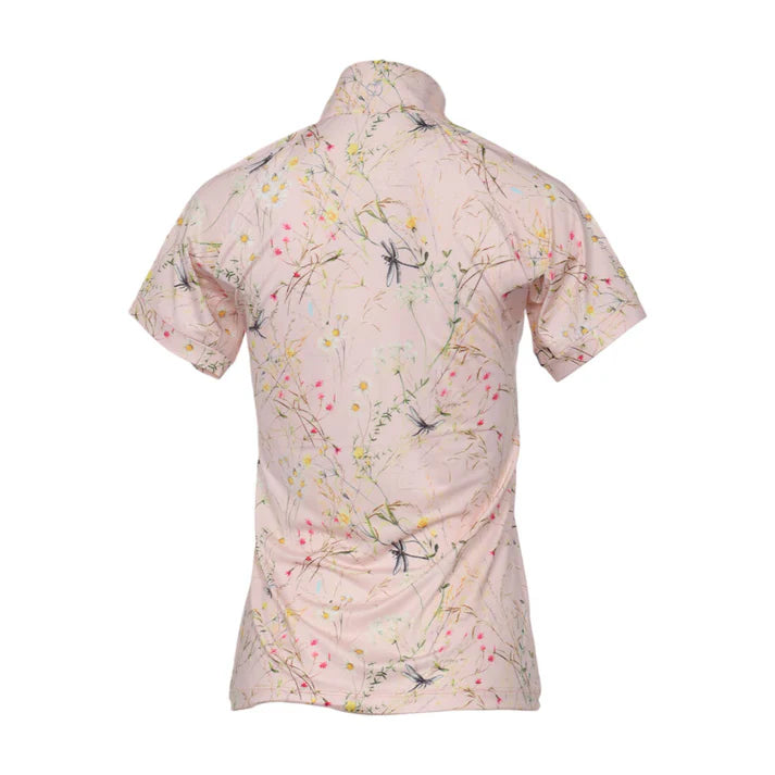 Dapplebay Dragonfly Meadow 1/4 Zip Riding Top - Short Sleeve