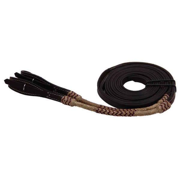 Split Reins w/Natural Weave
