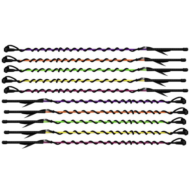 4' Training whip with nylon string and leather end