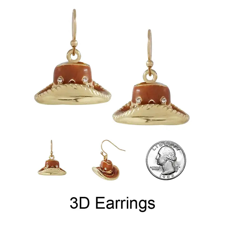 Western 3D Earring