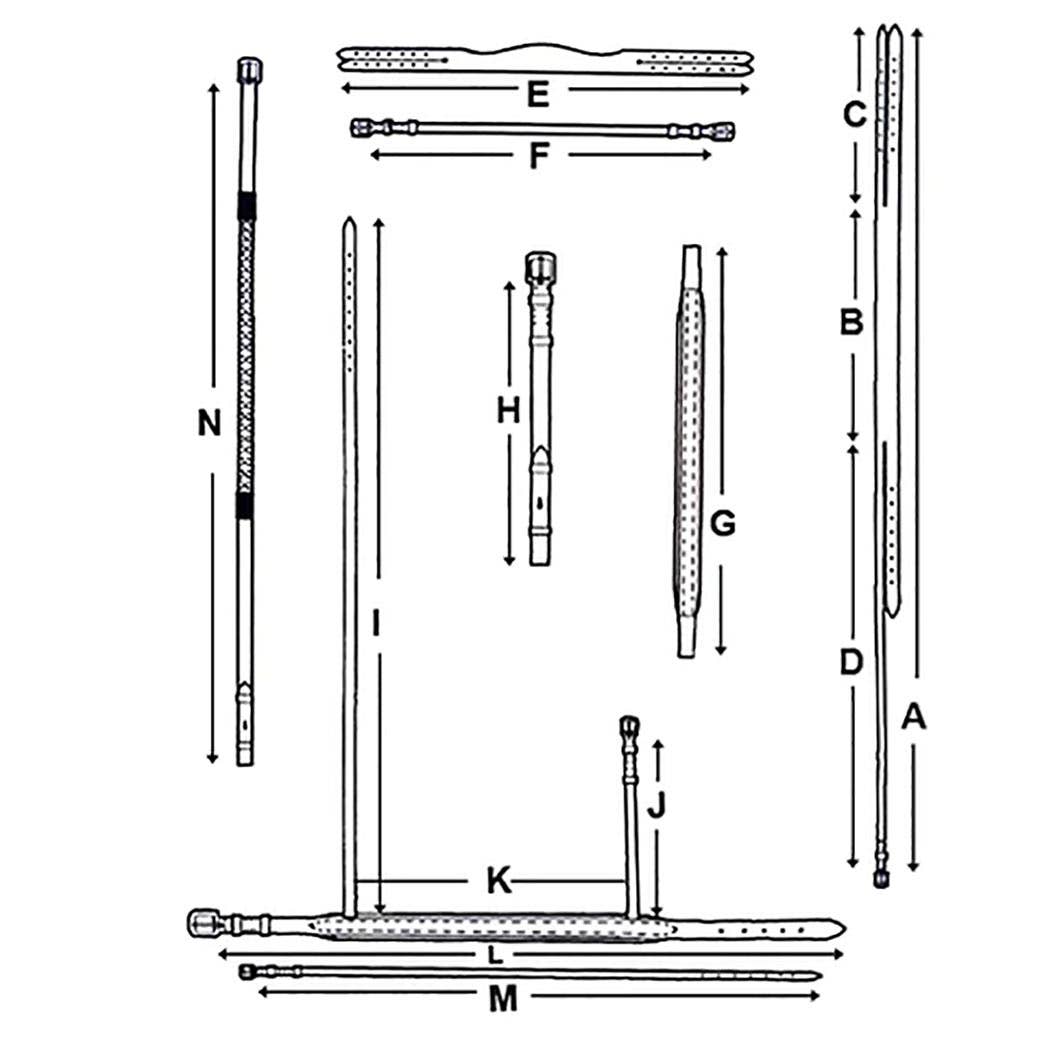 Bonn Crank - Leather Dressage Horse Bridle With Flash