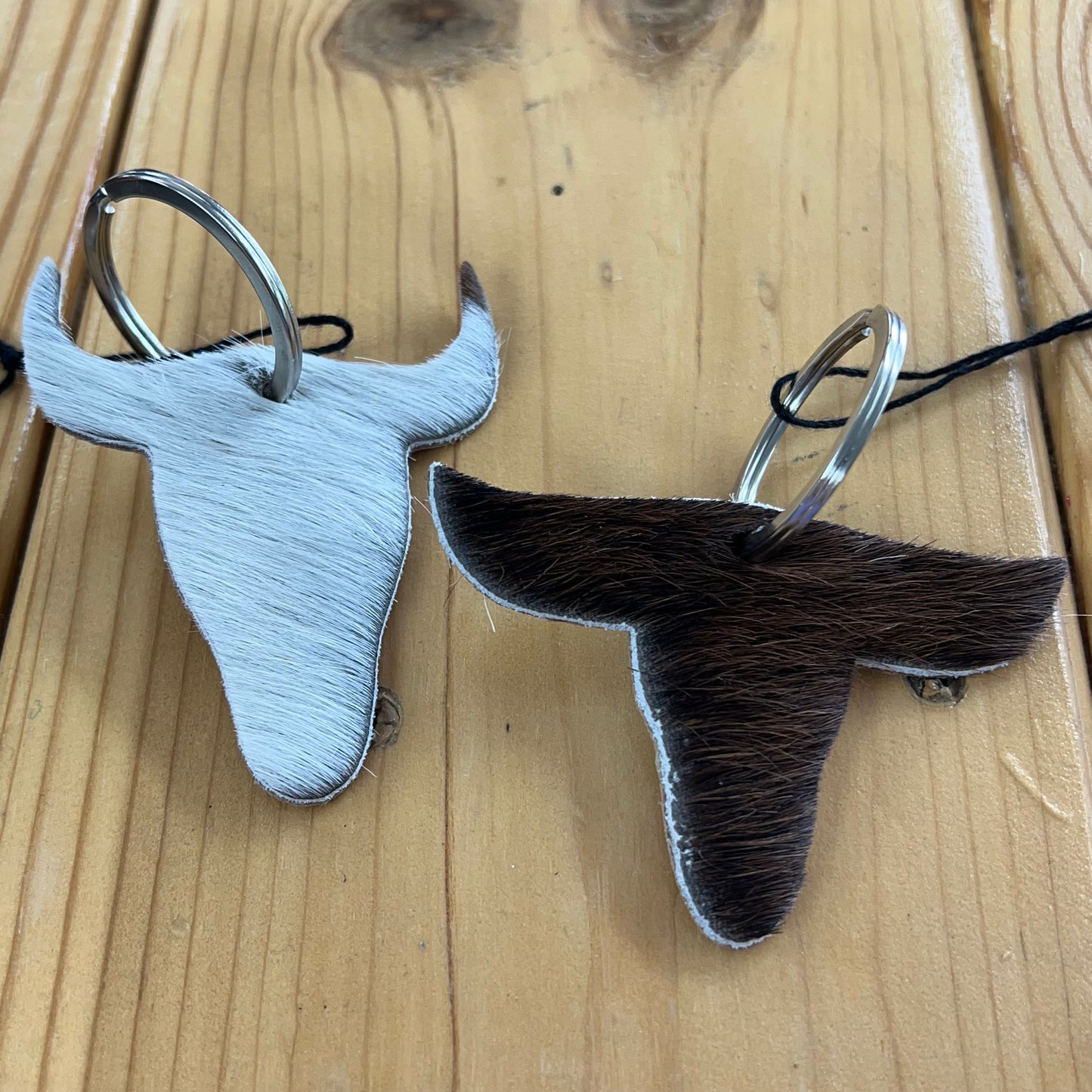 Assorted Cowhide Keychain