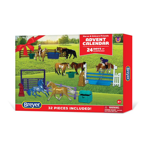PREORDER Arriving Sept 2025 - Breyer Horses 2025 Holiday Horses and Unicorn Friends - Advent Calendar & Play Set