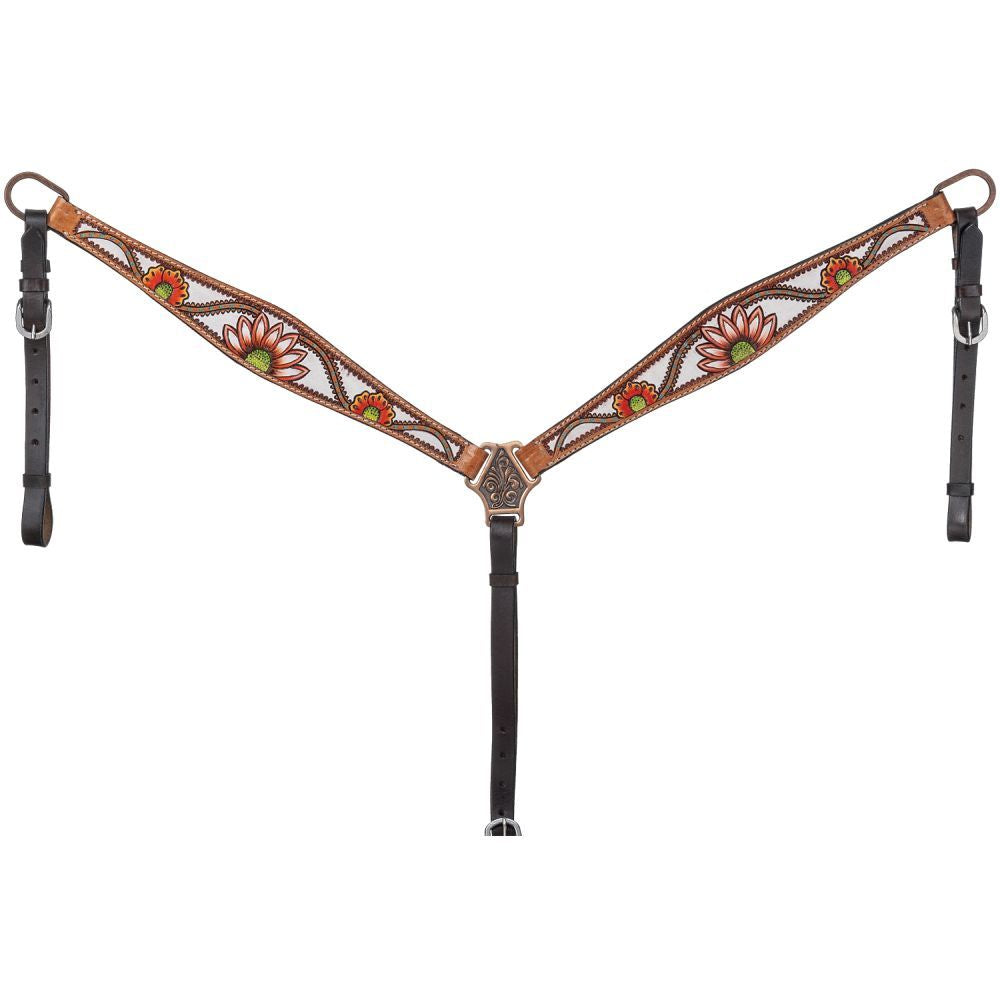 Silver Royal Coral Flower Breast Collar