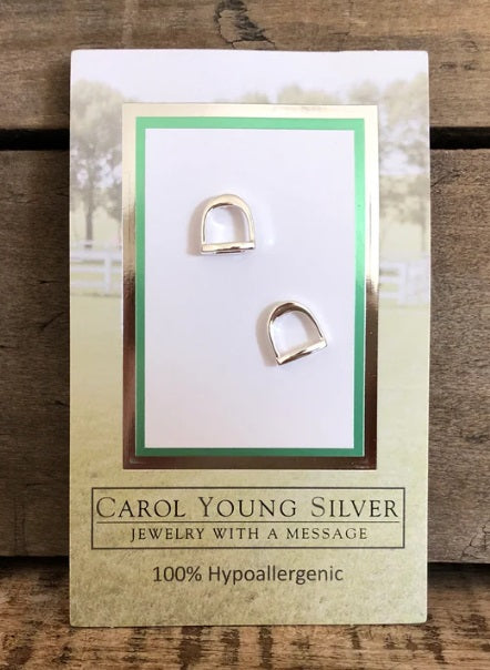 English Saddle Stirrup Earrings